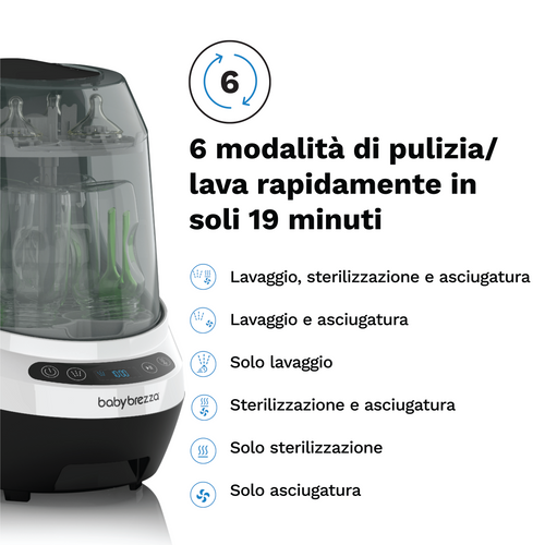 Kit Baby Brezza Bottle Washer Pro+ Filtro di ricambio HEPA + ricarica di pastiglie detergenti - product thumbnail