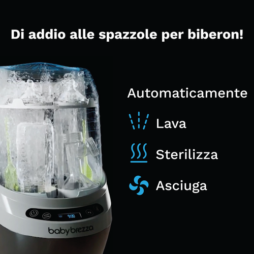 Kit Baby Brezza Bottle Washer Pro + Formula Pro Advanced Nero - product thumbnail